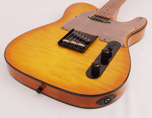 Luxars S-G27 HB Telecaster Flame Maple Honey Burst Electric Guitar
