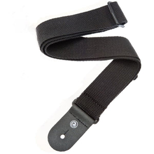 D’Addario 50CT00 Cotton Guitar Strap, Black