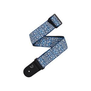 D'addario 50RW08 Eco Comfort Persian Woven Guitar Strap, Blue