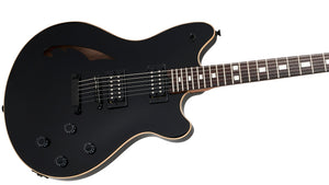 [PREORDER] EVH SA-126 Standard Semi-Hollowbody Electric Guitar, RW FB, Piano Black