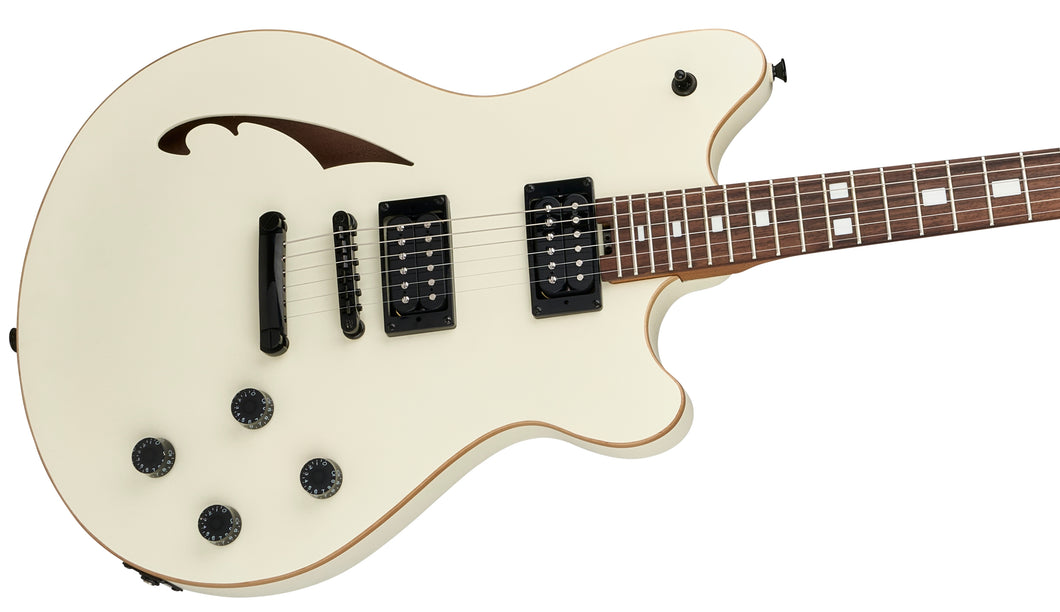 [PREORDER] EVH SA-126 Standard Semi-Hollowbody Electric Guitar, RW FB, Vintage White