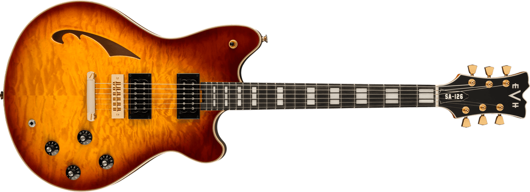 [PREORDER] EVH Wolfgang SA126 Special QM Electric Guitar, Ebony FB, Tobacco Sunburst