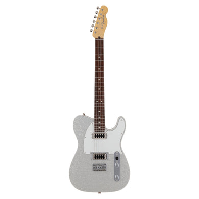 Fender Japan Ltd Ed Sparkle Telecaster Electric Guitar, RW FB, Silver