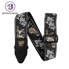 Ernie Ball P05362 Classic Jacquard Guitar Strap, White Blossom