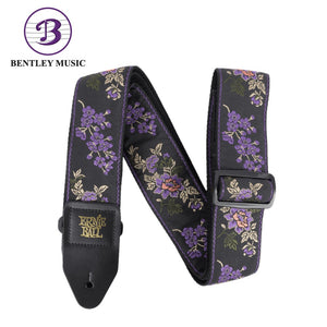 Ernie Ball P05364 Classic Jacquard Guitar Strap, Lavender Blossom