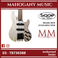 SQOE SEBS990 Active & Passive Headless Short Scale Bass Natural