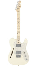 [PREORDER] Fender Japan Traditional 70s Telecaster Thinline Electric Guitar, Maple FB, Olympic White
