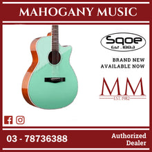 SQOE XLDC Series Acoustic Electric Guitar ( SQOE / XLDC / SQOE - XLDC ) Surf Green