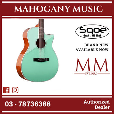SQOE XLDC Series Acoustic Electric Guitar ( SQOE / XLDC / SQOE - XLDC ) Surf Green