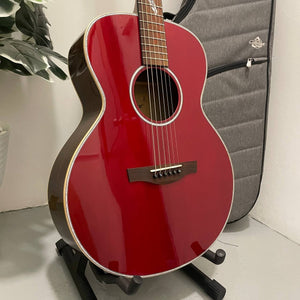 Covenant Guitar FOCUS RED 40 inch Solid Top Acoustic Guitar including Soft Case - Red