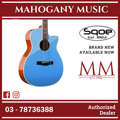SQOE XLDC Series Acoustic Electric Guitar ( SQOE / XLDC / SQOE - XLDC ) Blue