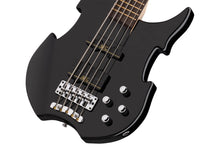 [PREORDER] Warwick RockBass Vampyre 5-String Bass Guitar, Solid Black High Polish