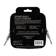 Ernie Ball P06415 FLEX Instrument Cable 10 Ft, Purple