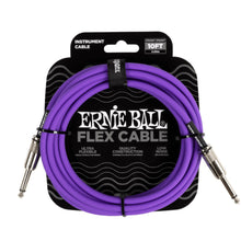 Ernie Ball P06415 FLEX Instrument Cable 10 Ft, Purple