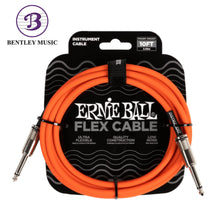 Ernie Ball P06416 FLEX Instrument Cable 10 Ft, Orange