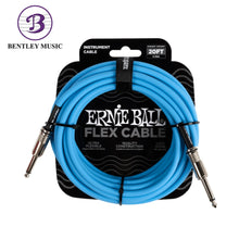 Ernie Ball P06417 FLEX Instrument Cable 20 Ft, Blue
