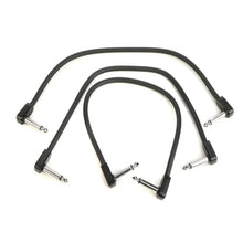 Ernie Ball P06445 FLEX Instrument Patch Cable 12 Inch Black, 3 Pack