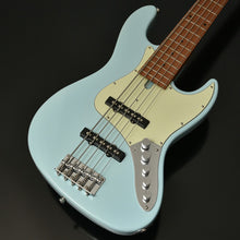 Bacchus WJB5-630-RSM/M-Act-PTL-SOB Universe Series Roasted Maple 5-String Electric Bass, Pastel Sonic Blue