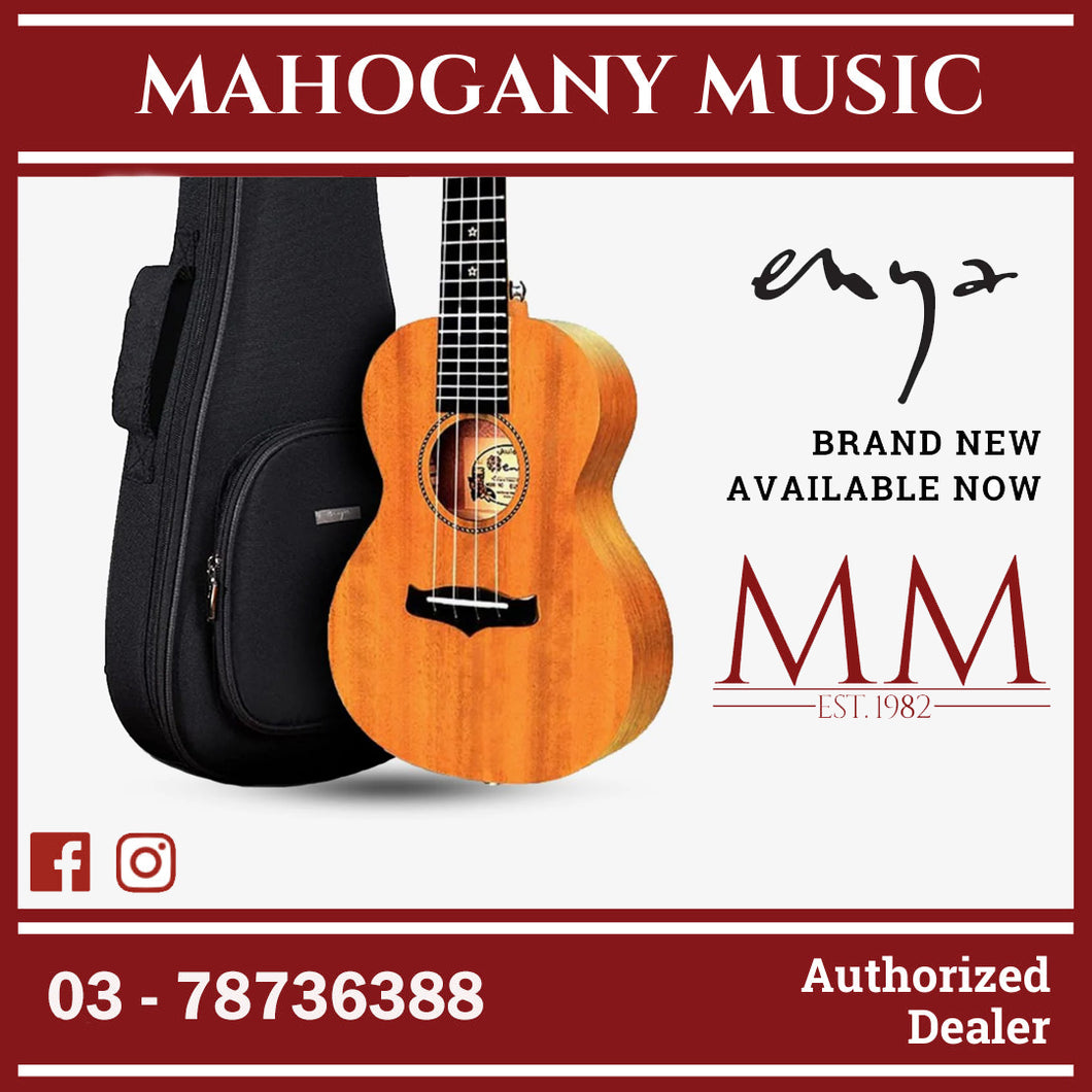 Enya EUS-25D 21 Inch Soprano Ukulele, Solid Mahogany Top with Gig Bag ( ENY-EUS25D / EUS25D / 21
