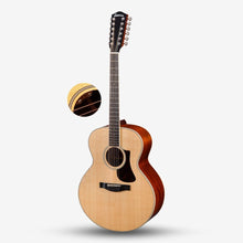 Eastman AC330E-12, 12-Strings Jumbo Solid Spruce Top Acoustic Guitar w LR Baggs Element EAS VTC - Natural AC330E-12-NAT