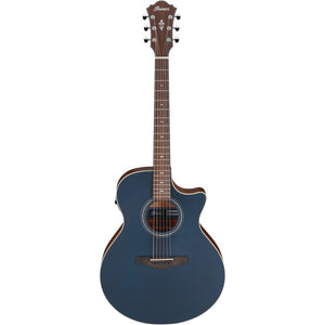 Ibanez AE100-DBF AE Series Acoustic Electric Guitar, Dark Tide Blue Flat