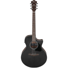 Ibanez AE140-WKH AE Series Acoustic Electric Guitar, Weathered Black Open Pore Top