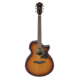 Ibanez AE160-DBF AE Series Acoustic Electric Guitar, Vintage Mahogany Sunburst High Gloss