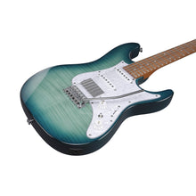 Ibanez AZ22S1F-TXB AZ Standard Series Electric Guitar, Transparent Turquoise Burst