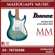 Ibanez AZ22S1F-TXB AZ Standard Series Electric Guitar, Transparent Turquoise Burst