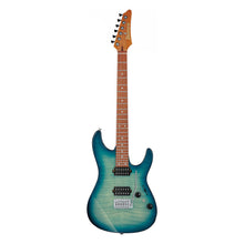 Ibanez AZ24S1F-TXB AZ Series Electric Guitar, Transparent Turquoise Burst