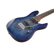 Ibanez AZ427P2QM-TUB AZ Premium Series 7-String Electric Guitar, Twilight Blue Burst