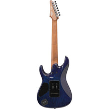 Ibanez AZ427P2QM-TUB AZ Premium Series 7-String Electric Guitar, Twilight Blue Burst