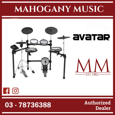 Avatar A31 Professional 9-Piece Mesh Kit Electric Drum Set (5PC Drum Pad, 4PC Cymbal Pad) - HXW / A-31