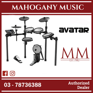 Avatar A41 Professional 8-Piece Mesh Kit Electric Drum Set with Shell (5PC Drum Pad, 3PC Cymbal Pad) - ( A 41 / A-41 )