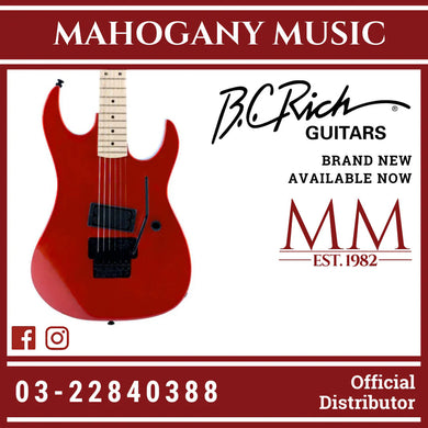 B.C. Rich Gunslinger Retro II with Floyd Rose Electric Guitar - Candy Red