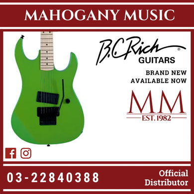 B.C. Rich Gunslinger Retro II with Floyd Rose Electric Guitar - Green Pearl