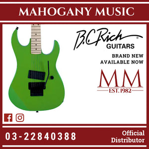 B.C. Rich Gunslinger Retro II with Floyd Rose Electric Guitar - Green Pearl