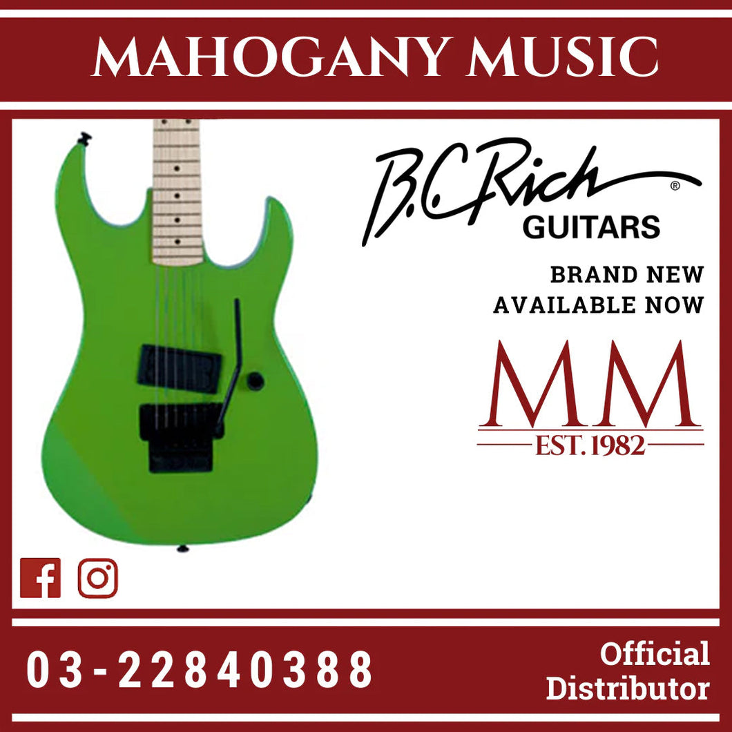 B.C. Rich Gunslinger Retro II with Floyd Rose Electric Guitar - Green Pearl