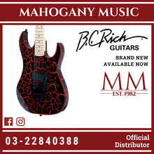B.C. Rich Gunslinger Retro II with Floyd Rose Electric Guitar - Red Crackle