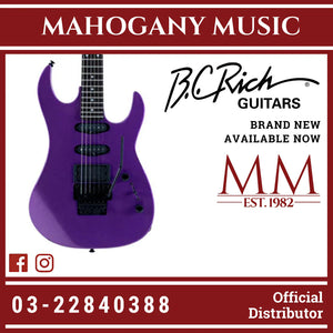 B.C. Rich ST3 Retro II with Floyd Rose Electric Guitar - Candy Purple