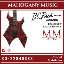 B.C. Rich Warlock Legacy with Floyd Rose Electric Guitar - Red Crackle