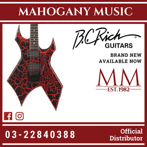 B.C. Rich Warlock Legacy with Floyd Rose Electric Guitar - Red Crackle
