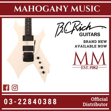 B.C. Rich Warlock Legacy with Kahler Electric Guitar - Glitter Rock White