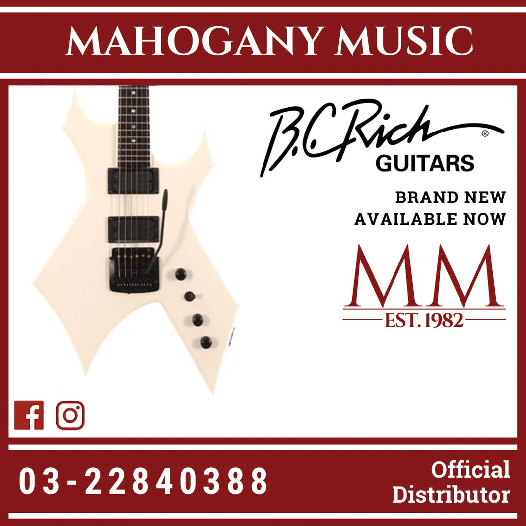 B.C. Rich Warlock Legacy with Kahler Electric Guitar - Glitter Rock White
