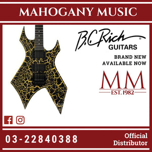 B.C. Rich Warlock Legacy with Kahler Electric Guitar - Yellow Crackle  