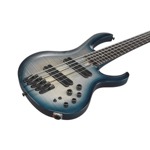 Ibanez BTB705LM-CTL BTB Workshop Series 5 String Electric Bass, Cosmic Blue Starburst Low Gloss
