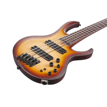 Ibanez BTB705LM-NNF BTB Workshop Series 5 String Electric Bass, Natural Browned Burst Flat