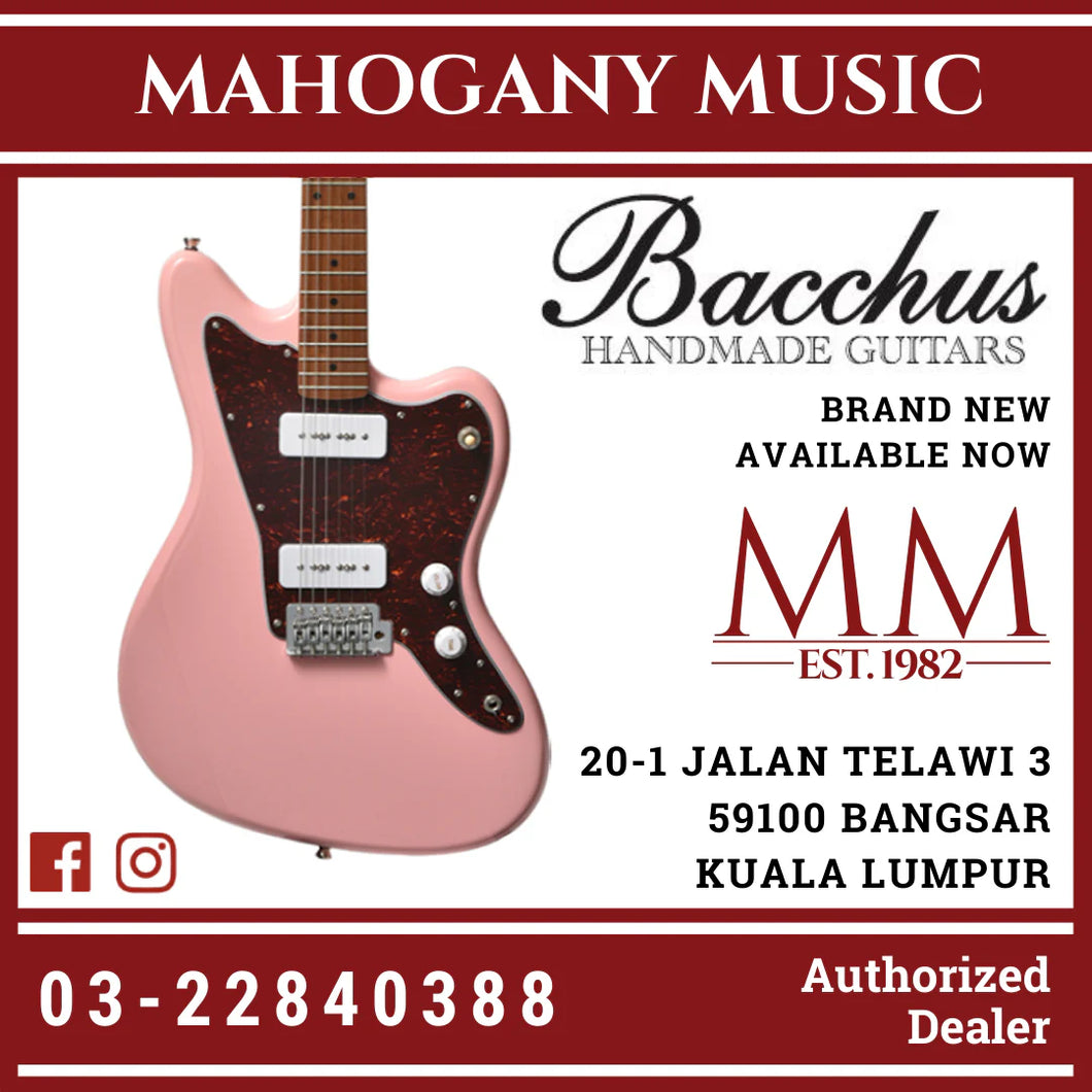 Bacchus BJM-1-RSM/M-SLPK Universe Series Roasted Maple Electric Guitar, Shell Pink