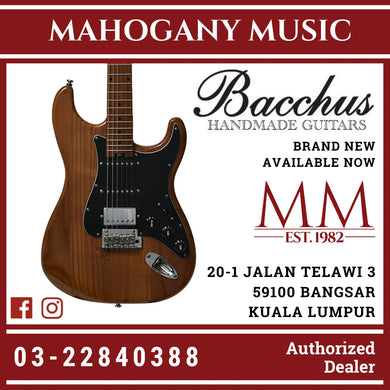 Bacchus BSH-ASH25 WRS/M-NA Global Series Roasted Maple Electric Guitar, Natural