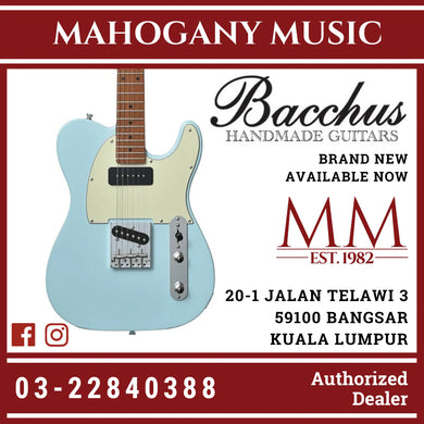 Bacchus BTE-2-RSM/M-PTL-SOB Universe Series Roasted Maple Electric Guitar, Pastel Sonic Blue